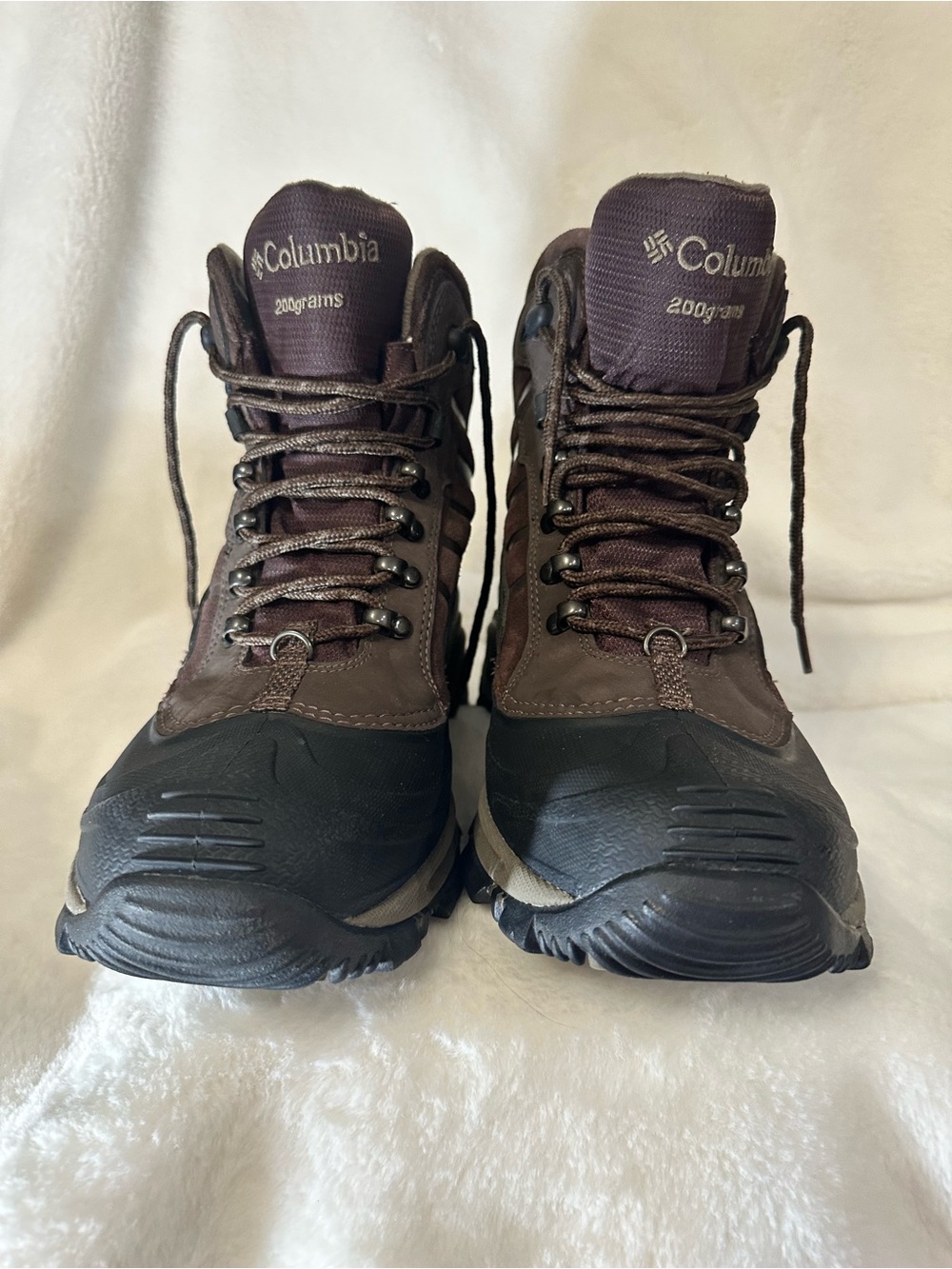 Columbia Brown and Black Men's Waterproof Hiking Boots